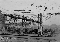 函館大火時、十字街の写真