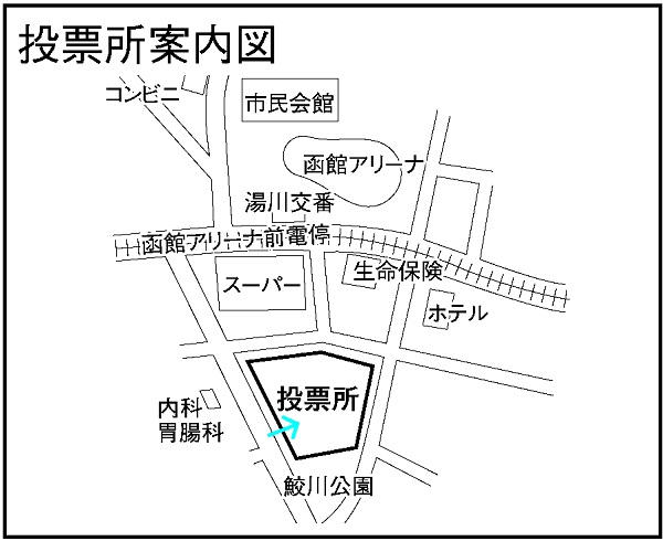 国立函館視力障害センターの地図画像
