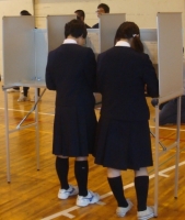 生徒会選挙の写真 生徒会選挙の写真