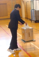 生徒会選挙の写真 生徒会選挙の写真
