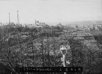 函館大火時、函館の町なみ