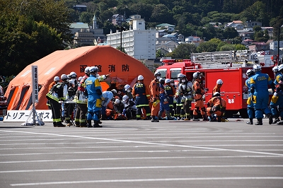 応急救護所での活動