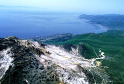 恵山北側からの空撮写真