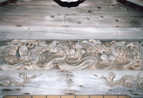厳島神社旧社殿彫刻の写真