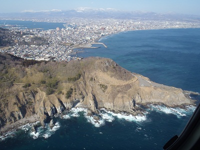 たちまち岬上空からの写真