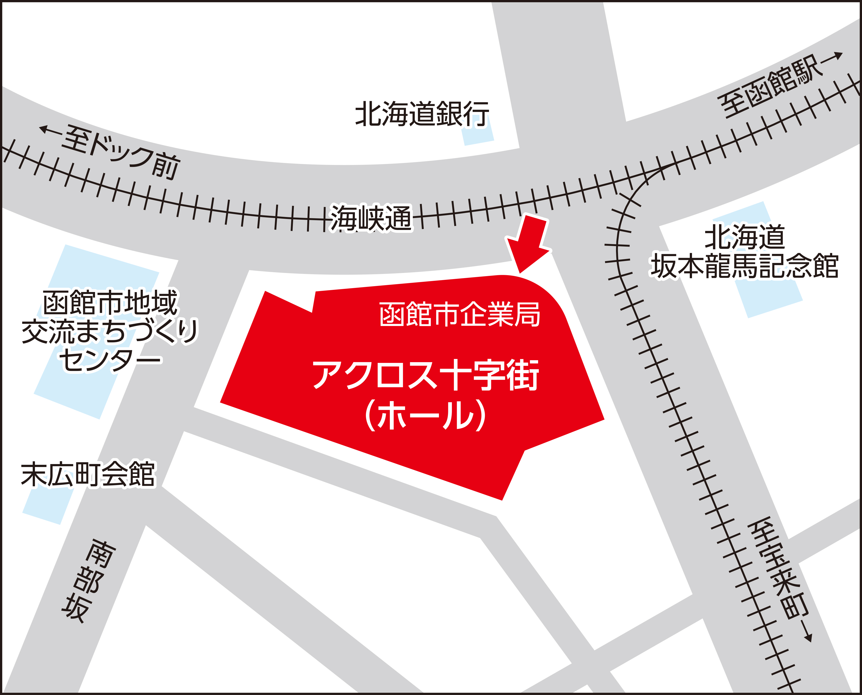 アクロス十字街の地図画像