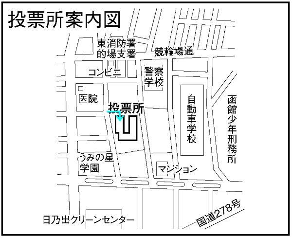 金堀小学校の地図画像