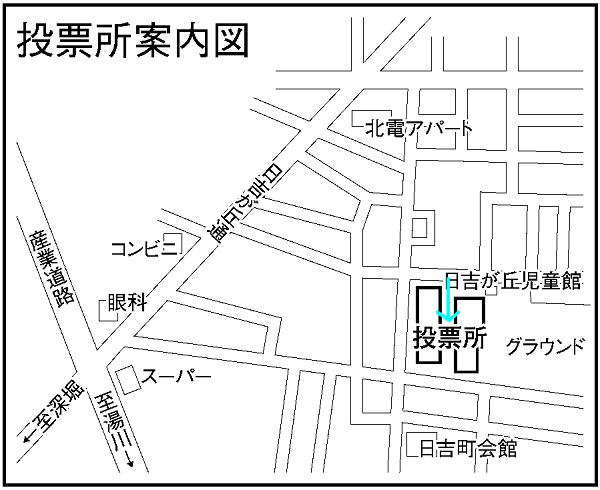 日吉が丘小学校の地図画像