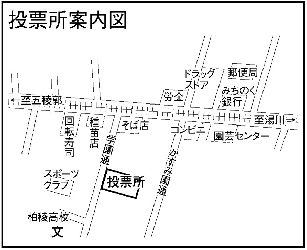 函館短期大学付属幼稚園の地図画像