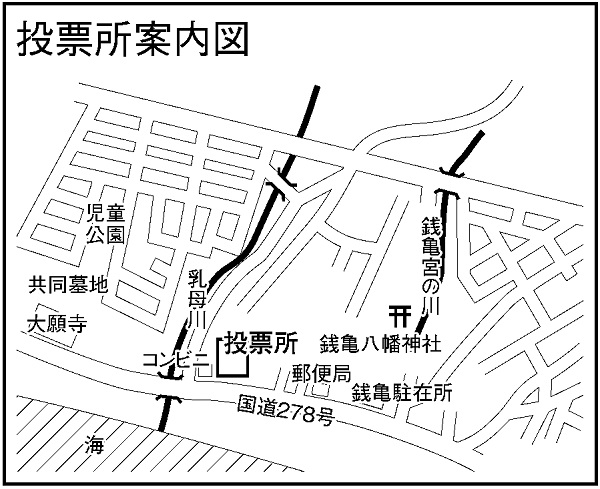 銭亀沢支所の地図画像