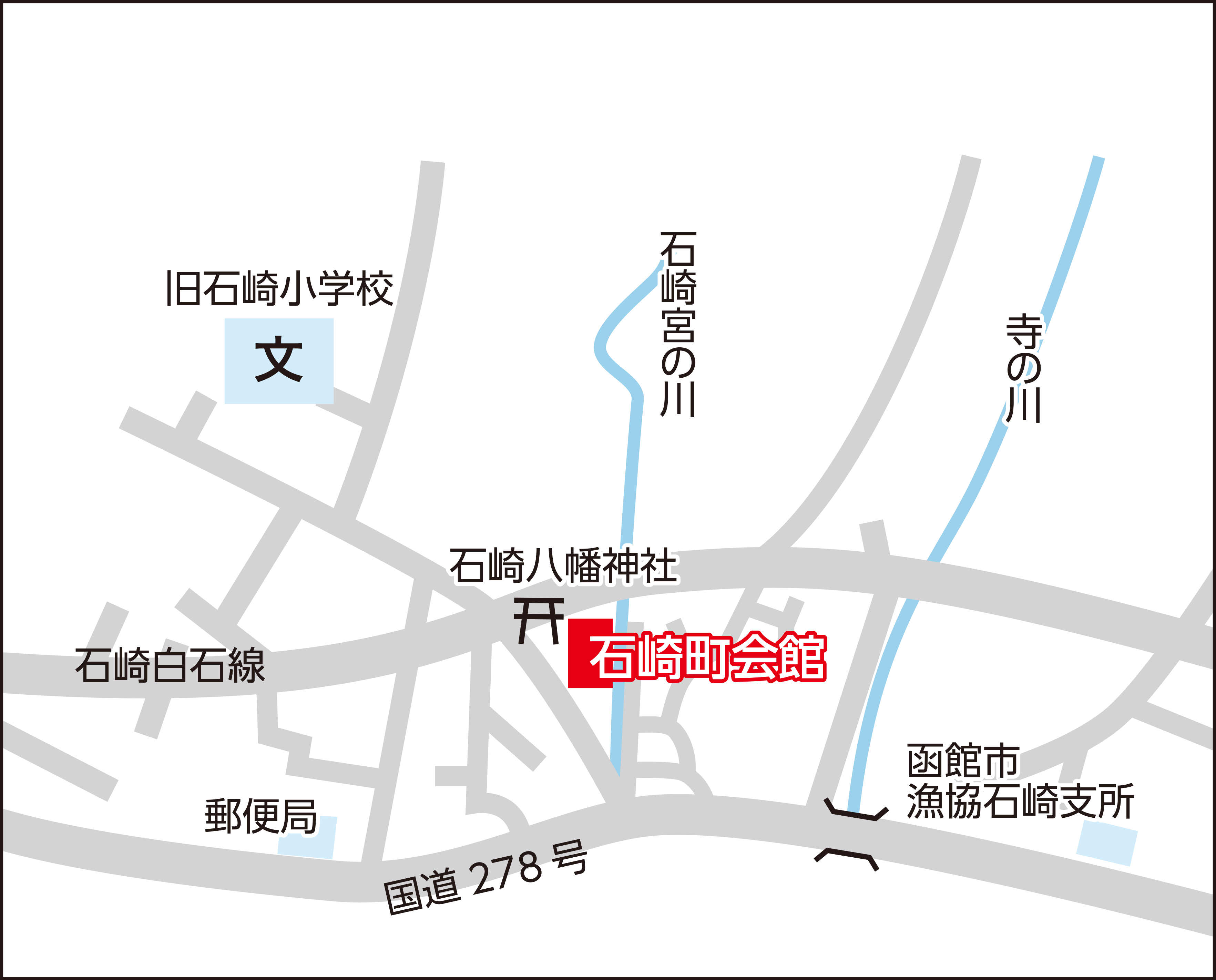 石崎町会館の地図画像