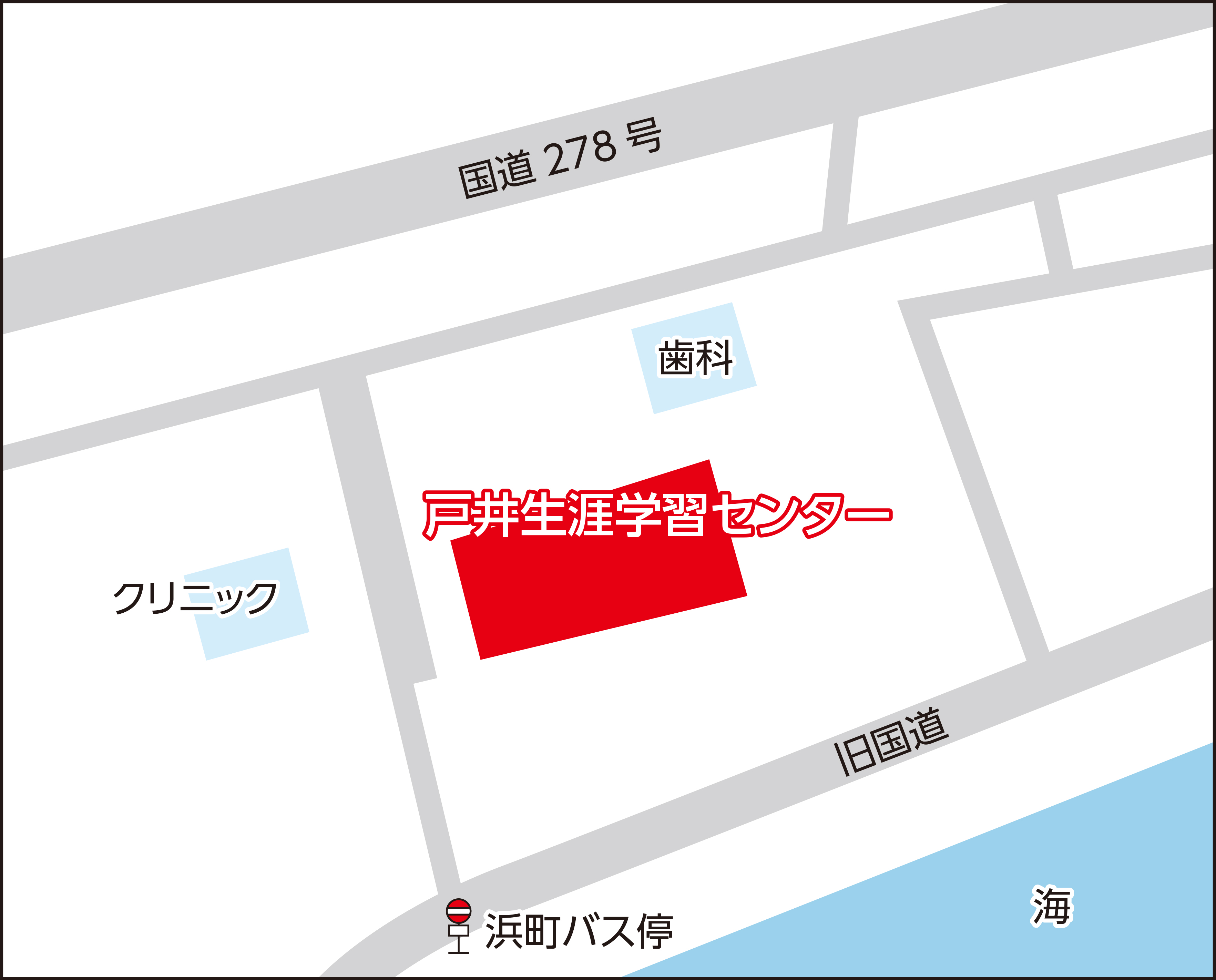 函館市戸井生涯学習センターの地図画像