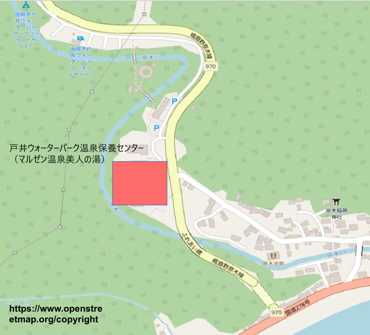 戸井ウォーターパーク温泉保養センターの地図写真