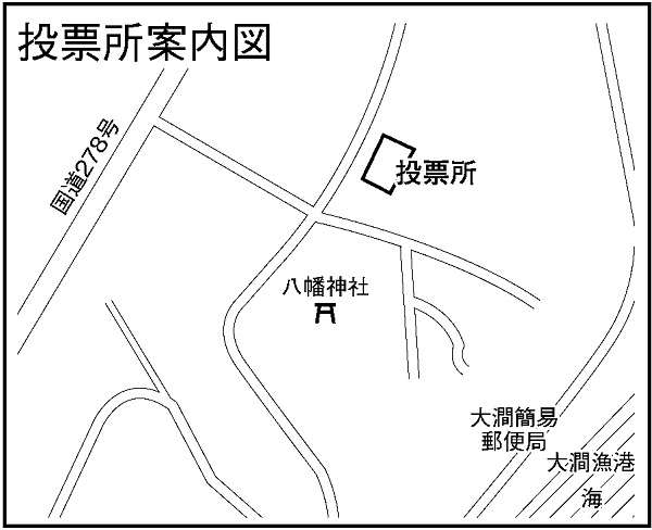 尻岸内会館の地図画像