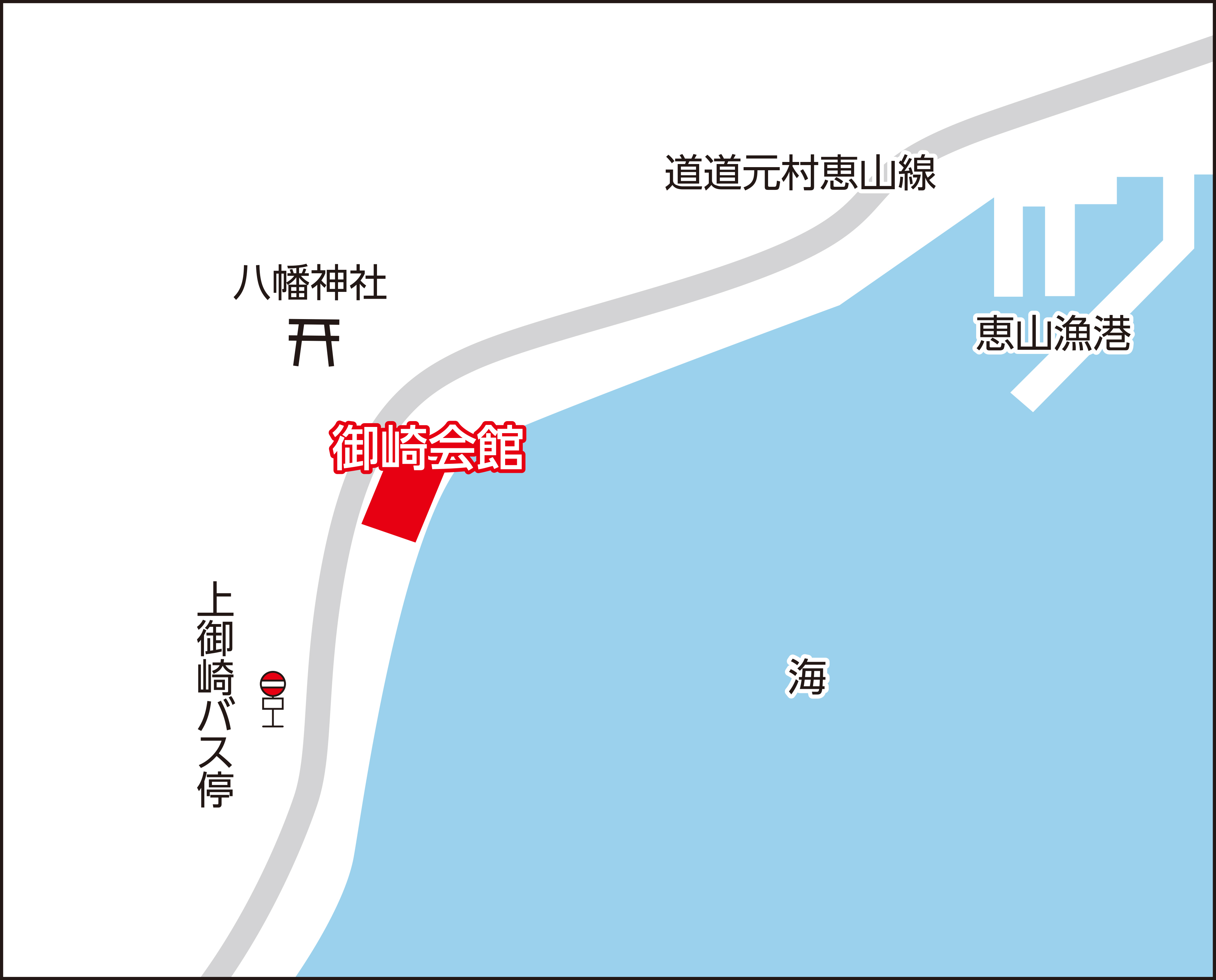 函館市御崎会館の地図画像