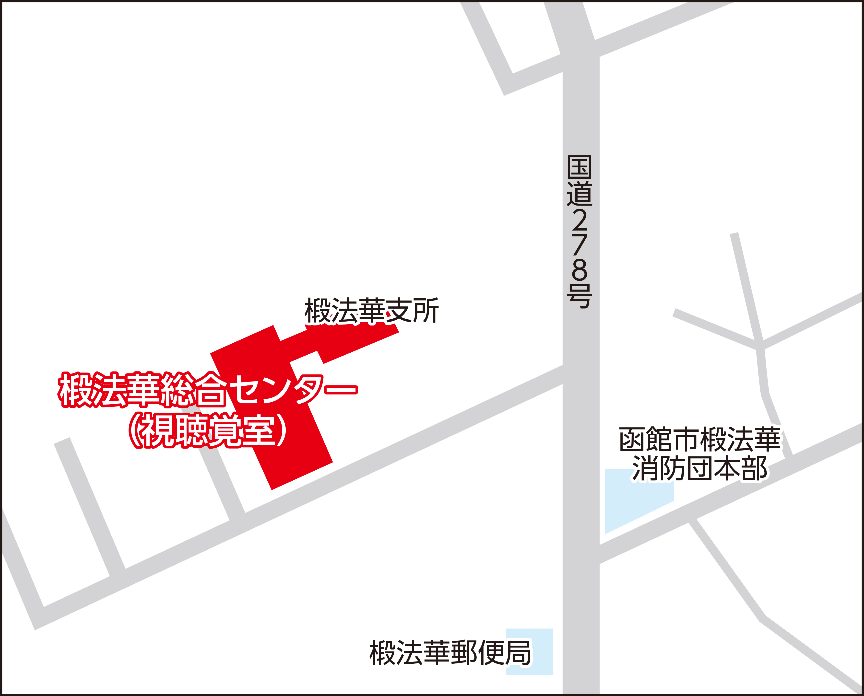 函館市椴法華総合センターの地図画像