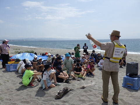 海洋ごみの講師からの説明