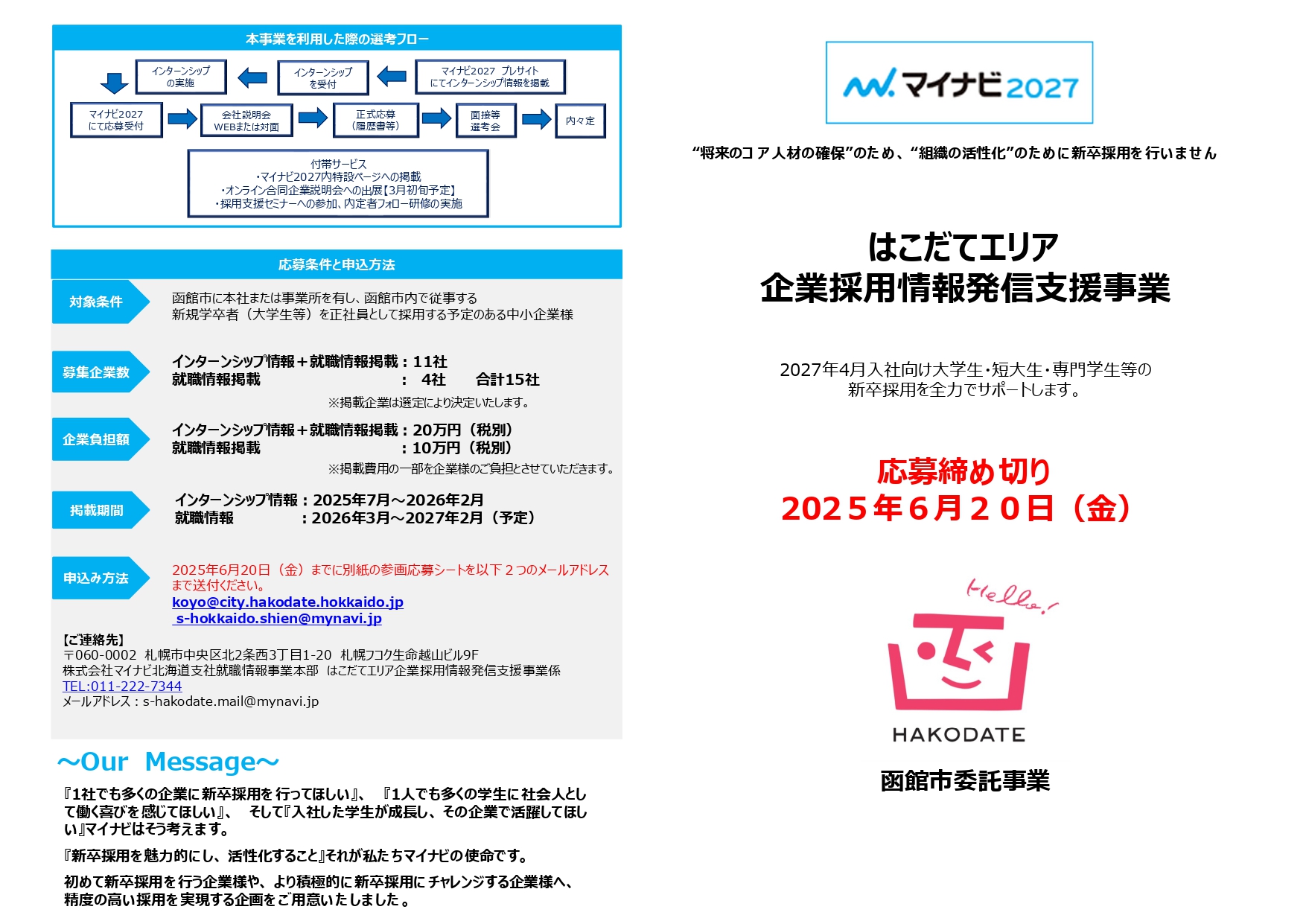 掲載企業募集チラシ表面