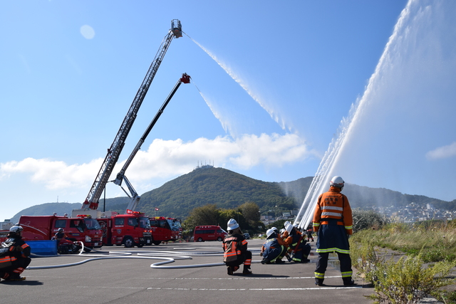 船舶火災消火訓練